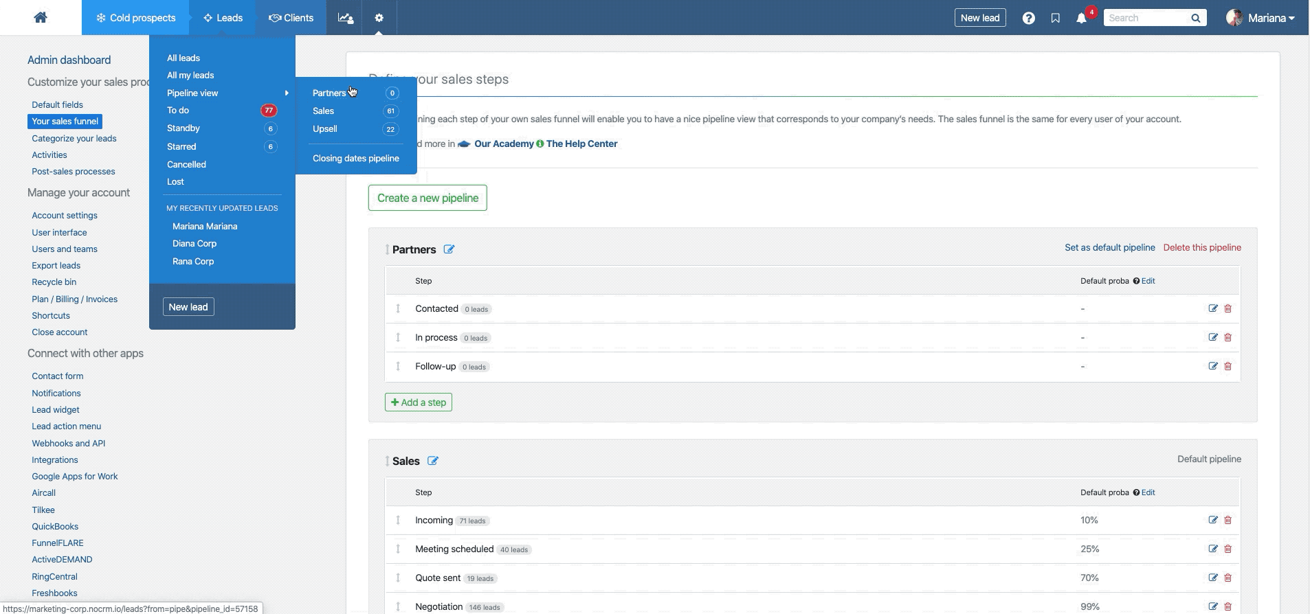 Pipeline(s) Setup · Multiple Pipelines